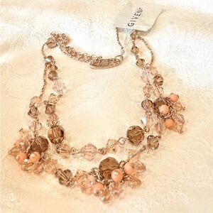 New Givenchy Pink Crystal Necklace